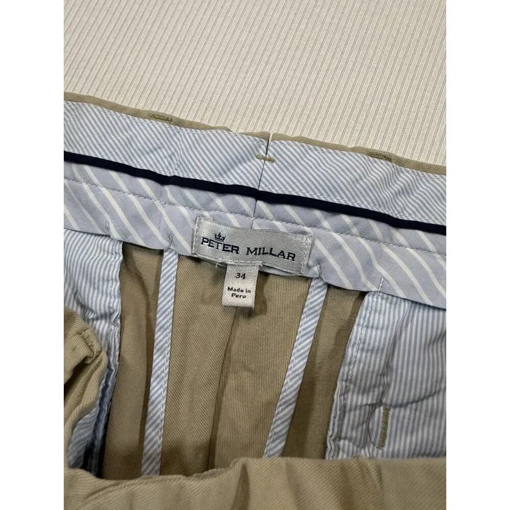 Peter Millar Men's 34x30 Gray Golf Pants - Picture 2 of 8